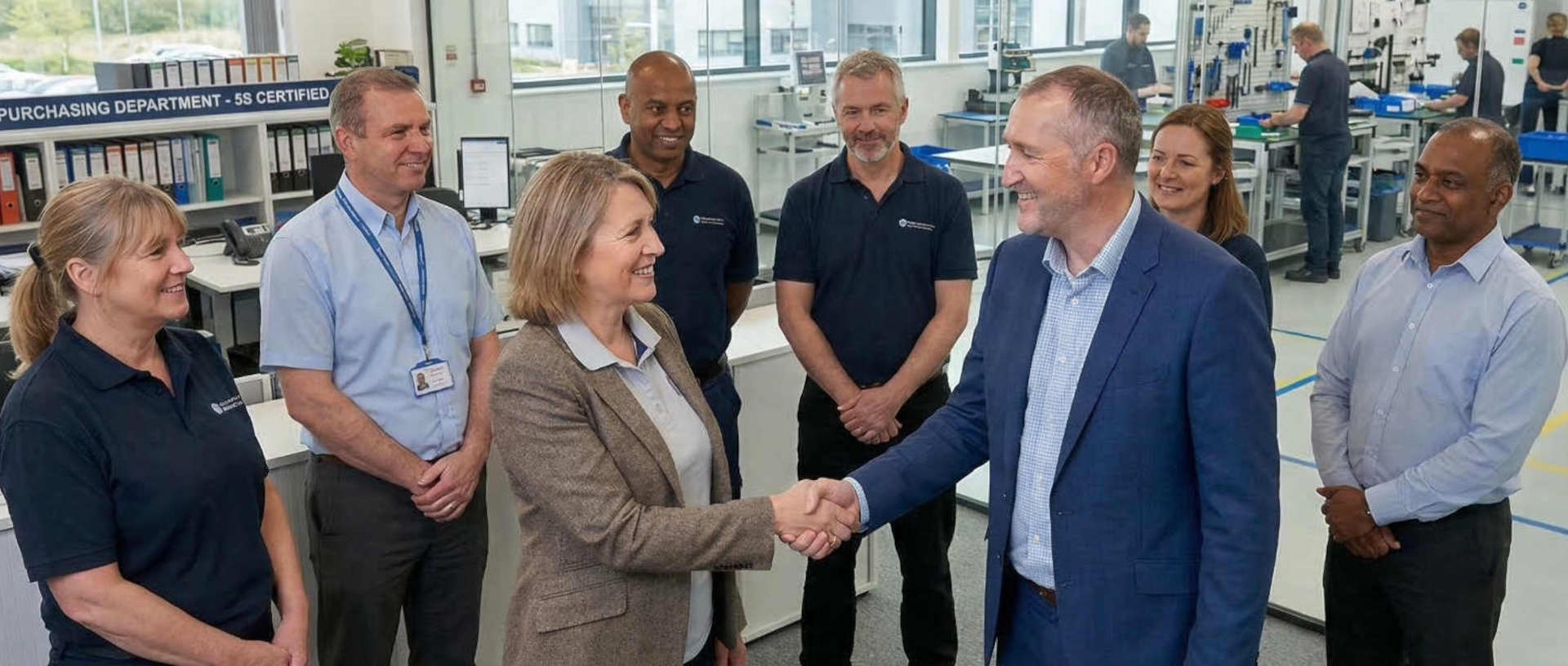 5S implementation on a manufacturing production floor in Sussex